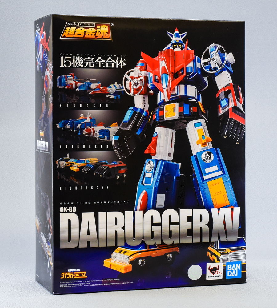 ออฟฟิเชียลพรีวิวแรก กับหุ่น Super Alloy Soul GX-88 Armored Fleet Dairugger XV