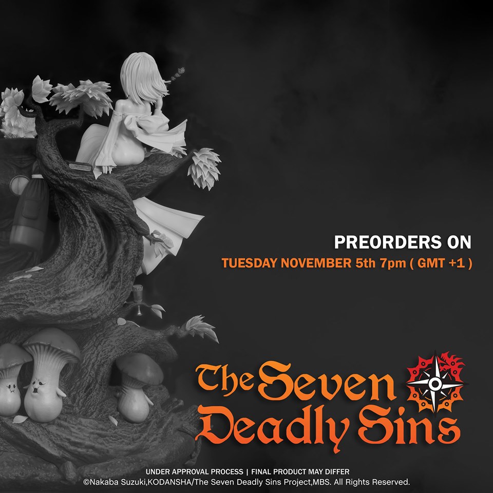 แย้มภาพถ่ายงาน statue ใหม่ จากการ์ตูนดัง The Seven Deadly Sins