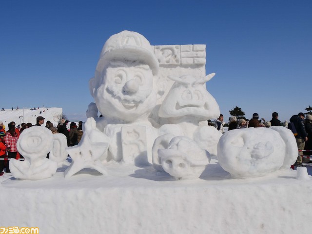 ไปดูผลงานหิมะปั้นที่สร้างจากตัวละครดัง ๆ ของเกมส์และการ์ตูน ในงาน Sapporo Snow Festival