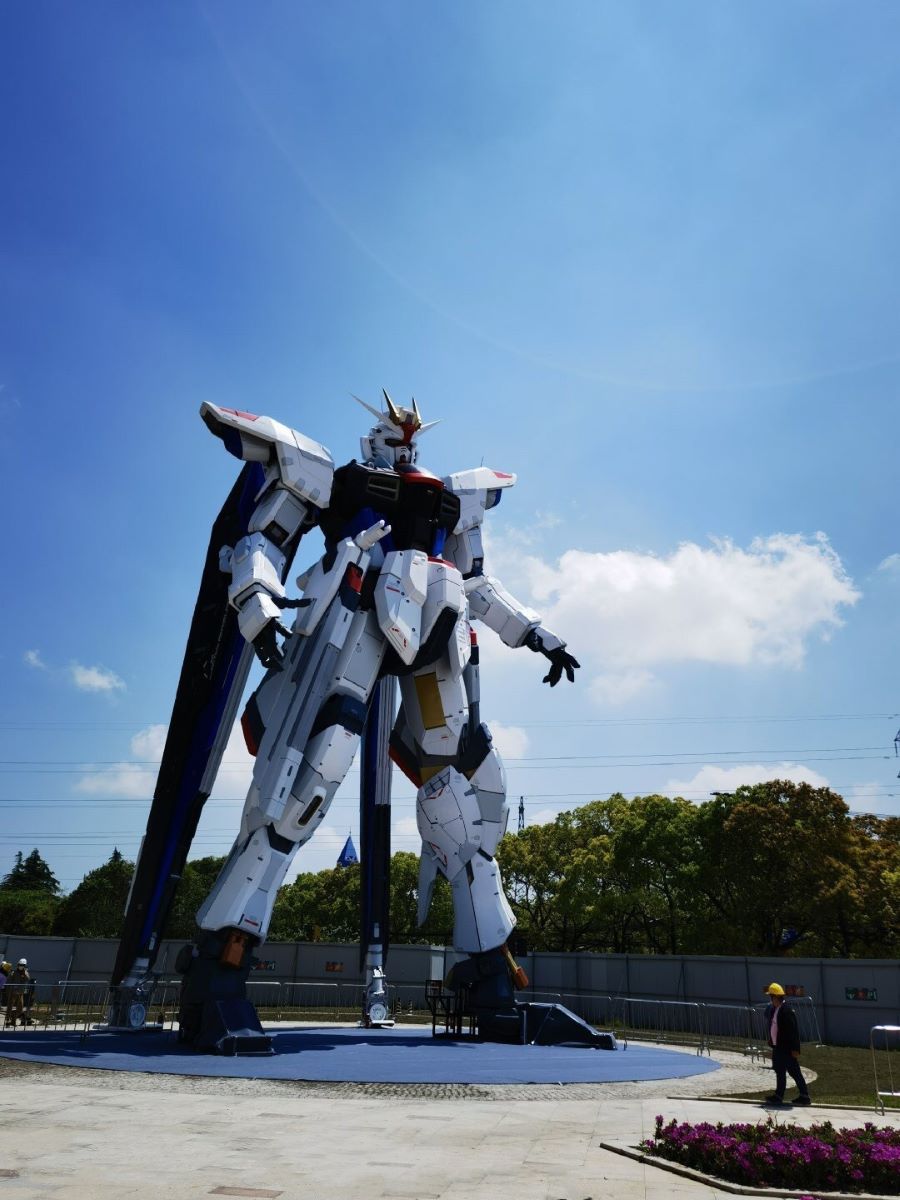 โชว์ตัวแบบเต็มรูปแบบ กับ Freedom Gundam ขนาดเท่าที่เซี่ยงไฮ
