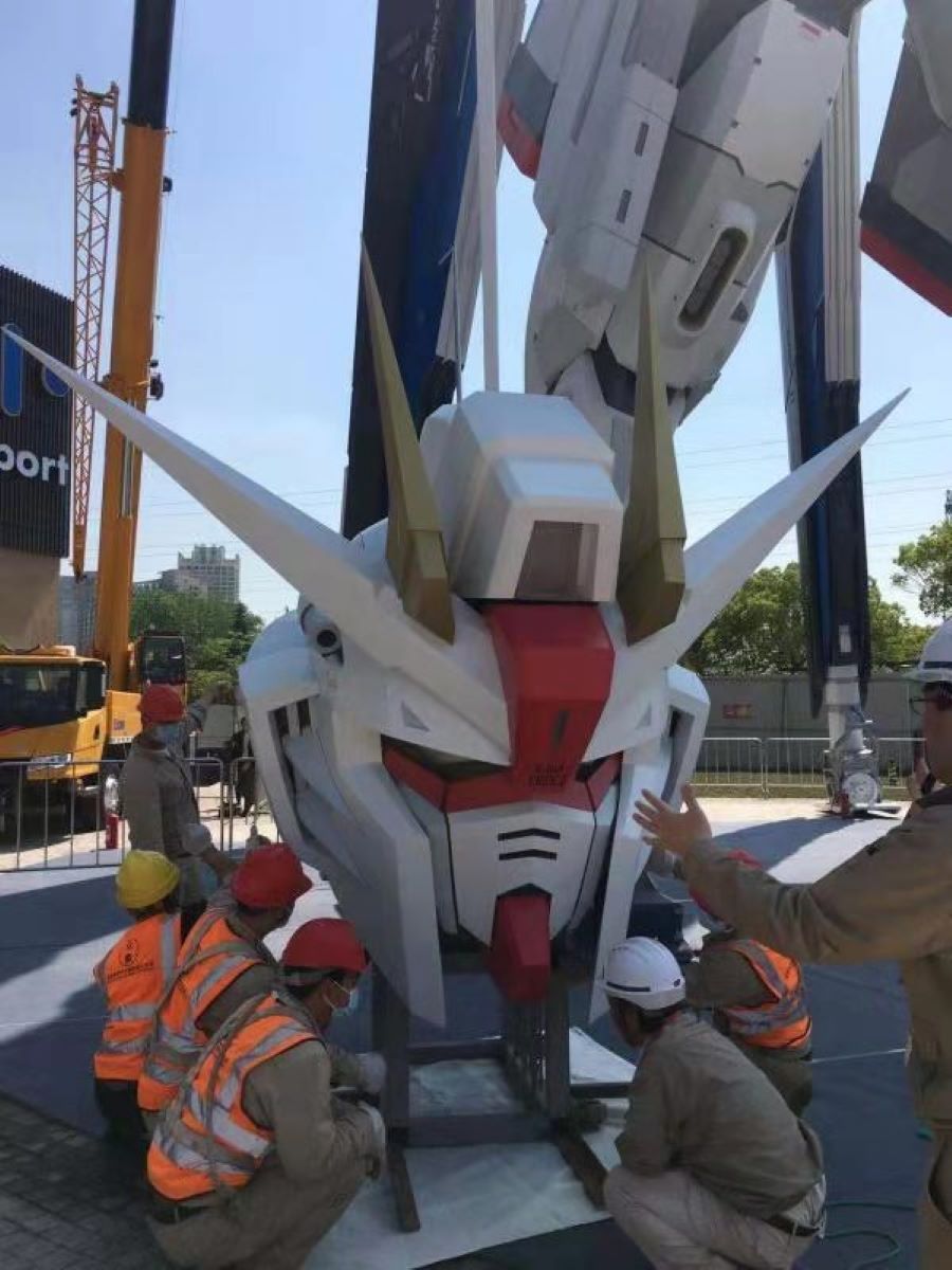 โชว์ตัวแบบเต็มรูปแบบ กับ Freedom Gundam ขนาดเท่าที่เซี่ยงไฮ