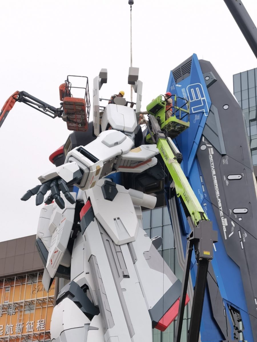 โชว์ตัวแบบเต็มรูปแบบ กับ Freedom Gundam ขนาดเท่าที่เซี่ยงไฮ