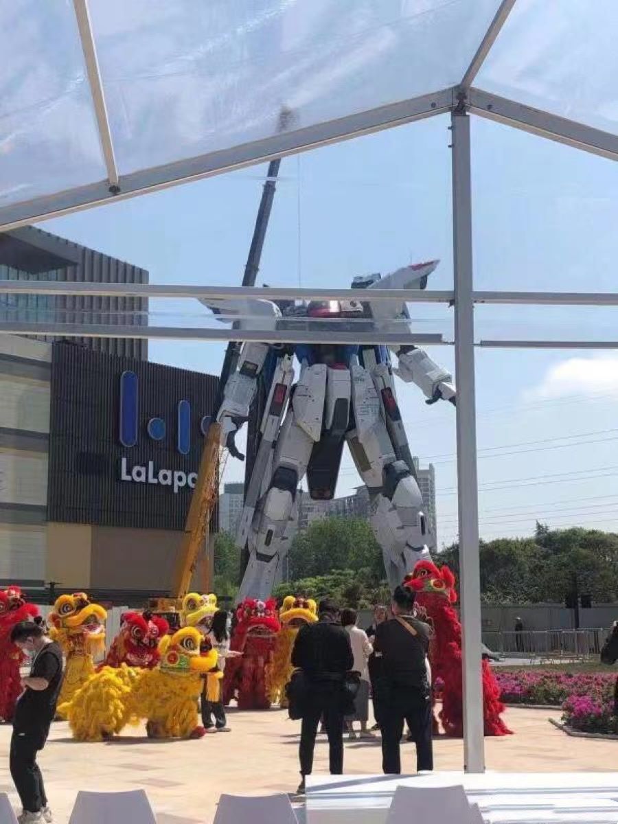 โชว์ตัวแบบเต็มรูปแบบ กับ Freedom Gundam ขนาดเท่าที่เซี่ยงไฮ