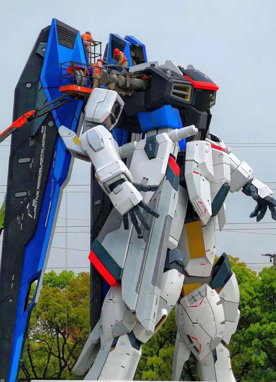 โชว์ตัวแบบเต็มรูปแบบ กับ Freedom Gundam ขนาดเท่าที่เซี่ยงไฮ