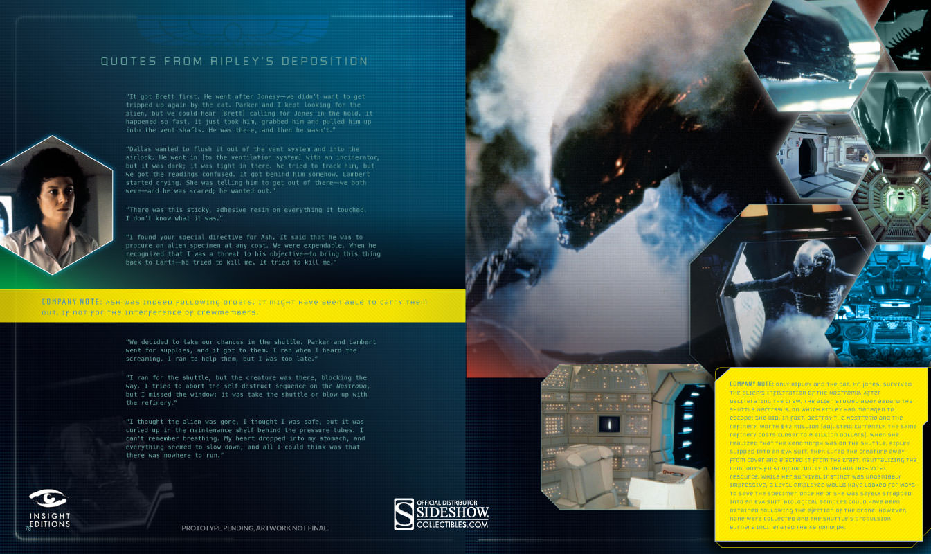 รีวิว Art book - Alien The Weyland - Yutani Report Collectors Edition