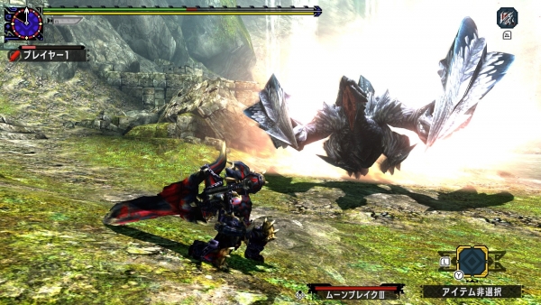 ตัวอย่างเกมเพลย์ผ่านจอเครื่อง Switch ของเกม Monster Hunter XX