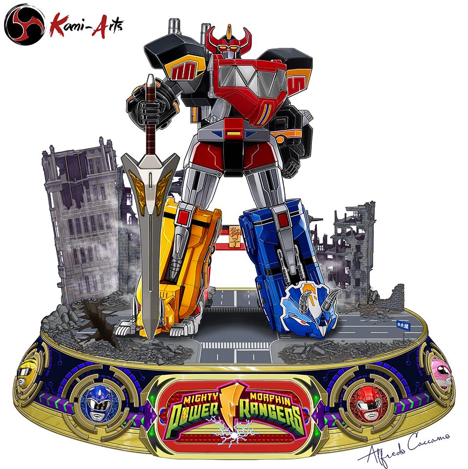 Megazord งานปั้นหุ่นจาก Power Rangers ค่าย Kami-Arts