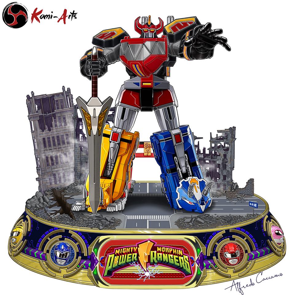 Megazord งานปั้นหุ่นจาก Power Rangers ค่าย Kami-Arts