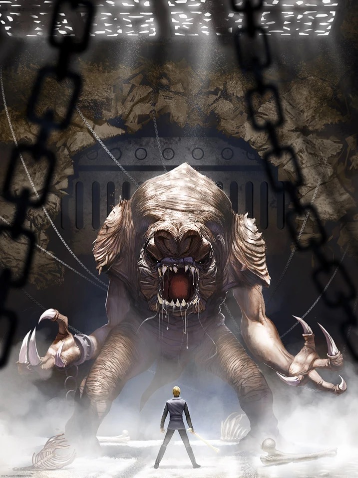 Sideshow เผยภาพแรก Rancor งานปั้น Statue จากภาพยนต์ Star Wars Return of the Jedi