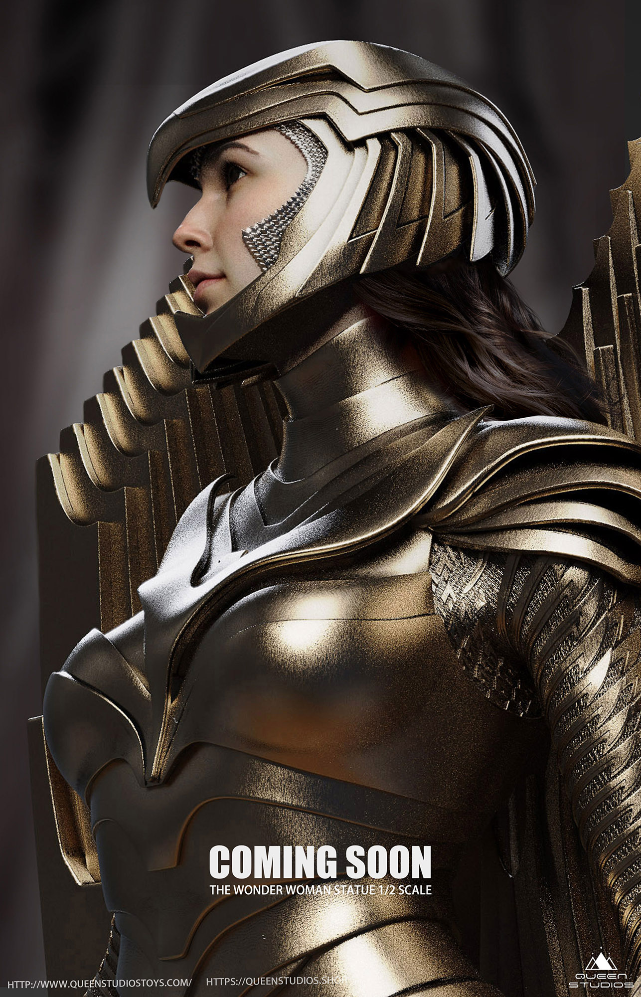 ทีเซอร์งานปั้น statue Wonder Woman ขนาด 1/2 ของค่าย Queen Studios