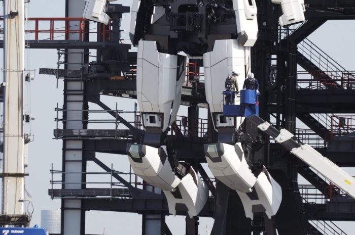 อัพเดทความคืบหน้าของหุ่น Gundam ขนาดเท่าตัวจริง