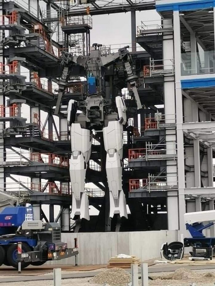 อัพเดทความคืบหน้าของหุ่น Gundam ขนาดเท่าตัวจริง