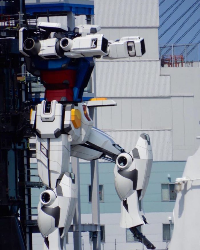อัพเดทความคืบหน้าของหุ่น Gundam ขนาดเท่าตัวจริง