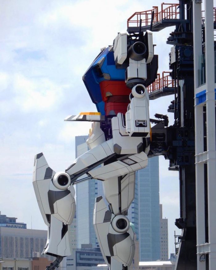 อัพเดทความคืบหน้าของหุ่น Gundam ขนาดเท่าตัวจริง