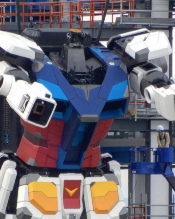 อัพเดทความคืบหน้าของหุ่น Gundam ขนาดเท่าตัวจริง