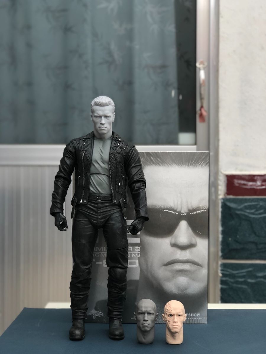เหมือนอยู่นะ กับงานปั้นหัวขนาด 1/4 Terminator Arnold ของ NECA