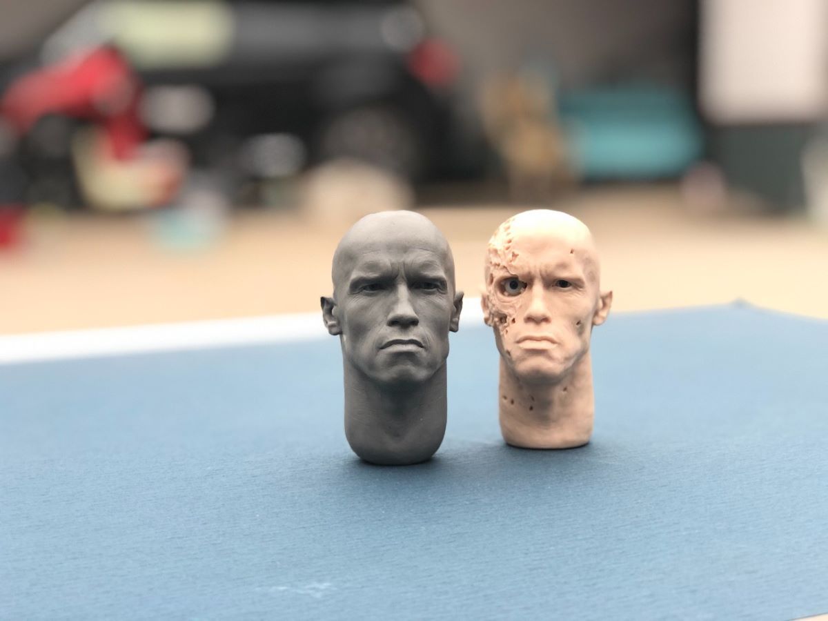 เหมือนอยู่นะ กับงานปั้นหัวขนาด 1/4 Terminator Arnold ของ NECA