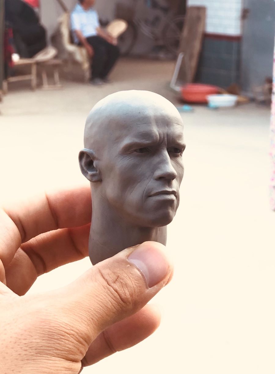 เหมือนอยู่นะ กับงานปั้นหัวขนาด 1/4 Terminator Arnold ของ NECA