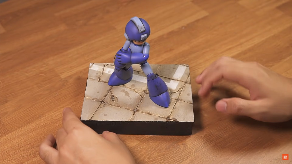 ตัวอย่างการทำไดโอรามาซีนของ Megaman แบบง่าย ๆ สำหรับมือใหม่