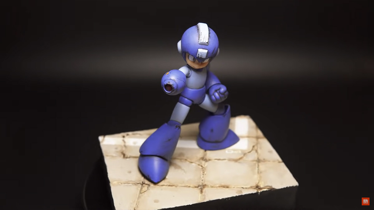 ตัวอย่างการทำไดโอรามาซีนของ Megaman แบบง่าย ๆ สำหรับมือใหม่