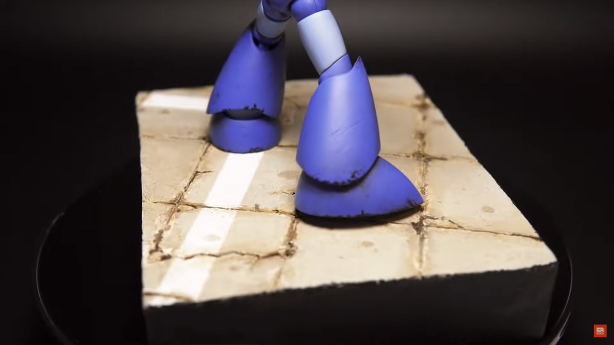 ตัวอย่างการทำไดโอรามาซีนของ Megaman แบบง่าย ๆ สำหรับมือใหม่