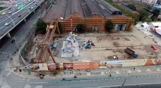 รูปปั้น Evangelion ขนาดใหญ่ที่สุดในเซี่ยงไฮ้ถูกบันทึกลงกินเนสบุคส์