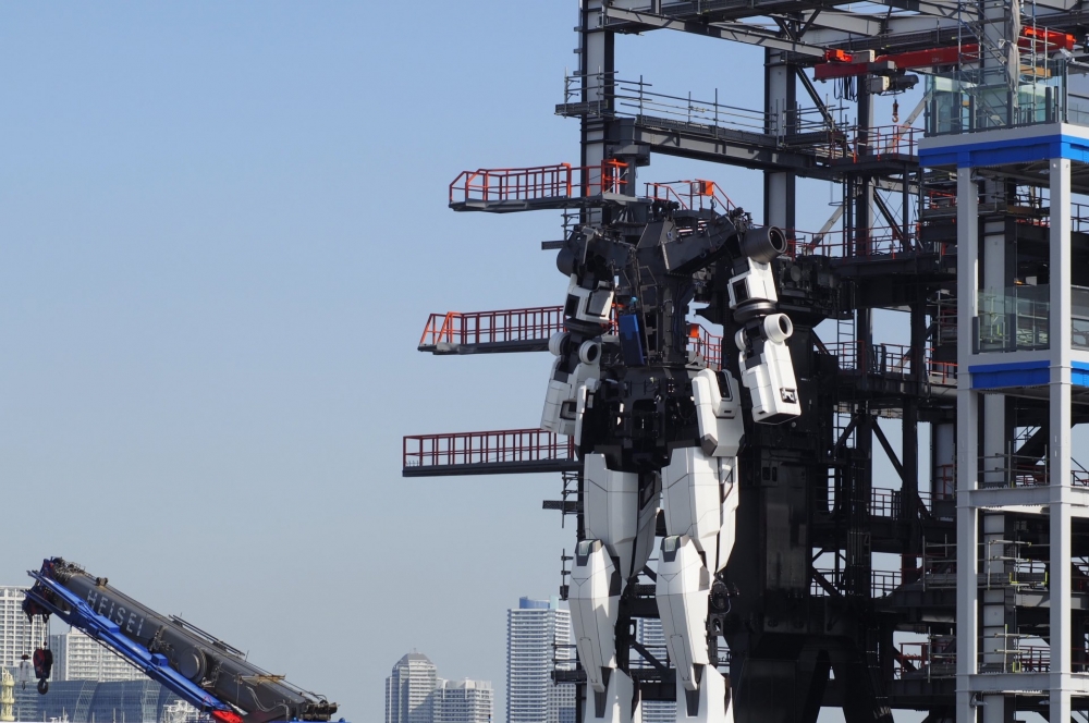 อัพเดทความคืบหน้าของหุ่น Gundam ขนาดเท่าตัวจริง