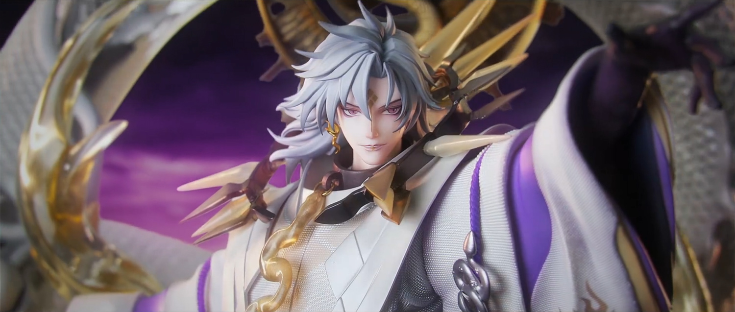 พรีวิวงานปั้นสวย ๆ Onmyoji God Fallen Eight Tonami Orochi Statue