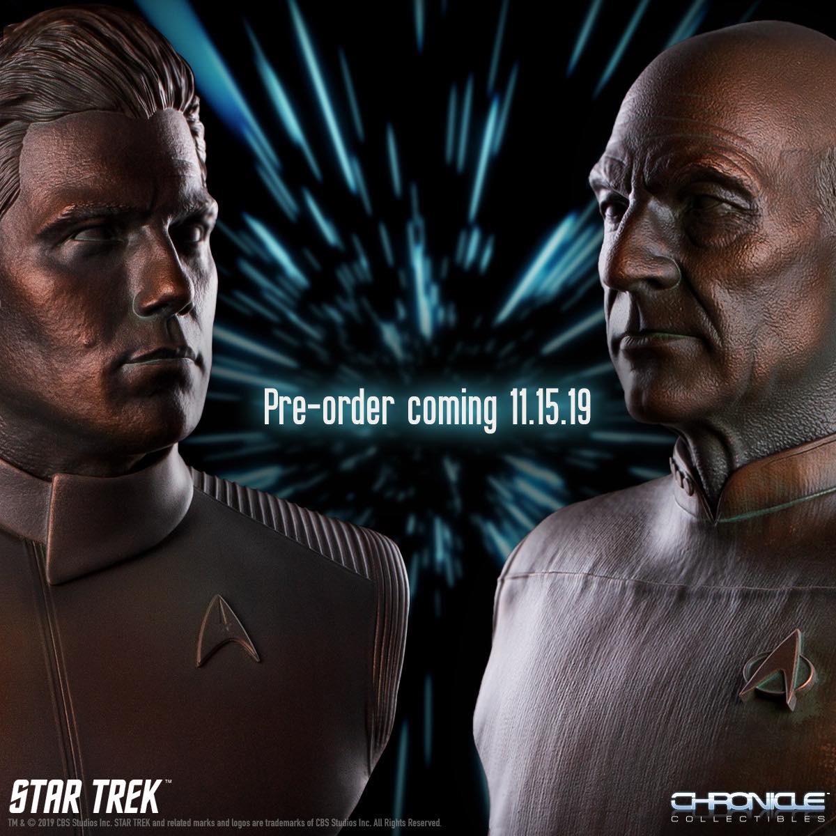Chronicle Collectibles เปิดรับจองงานบัสขนาด 1/2 ่ของ Picard และ Pike จากซีรีส์สุดฮิต Star Trek